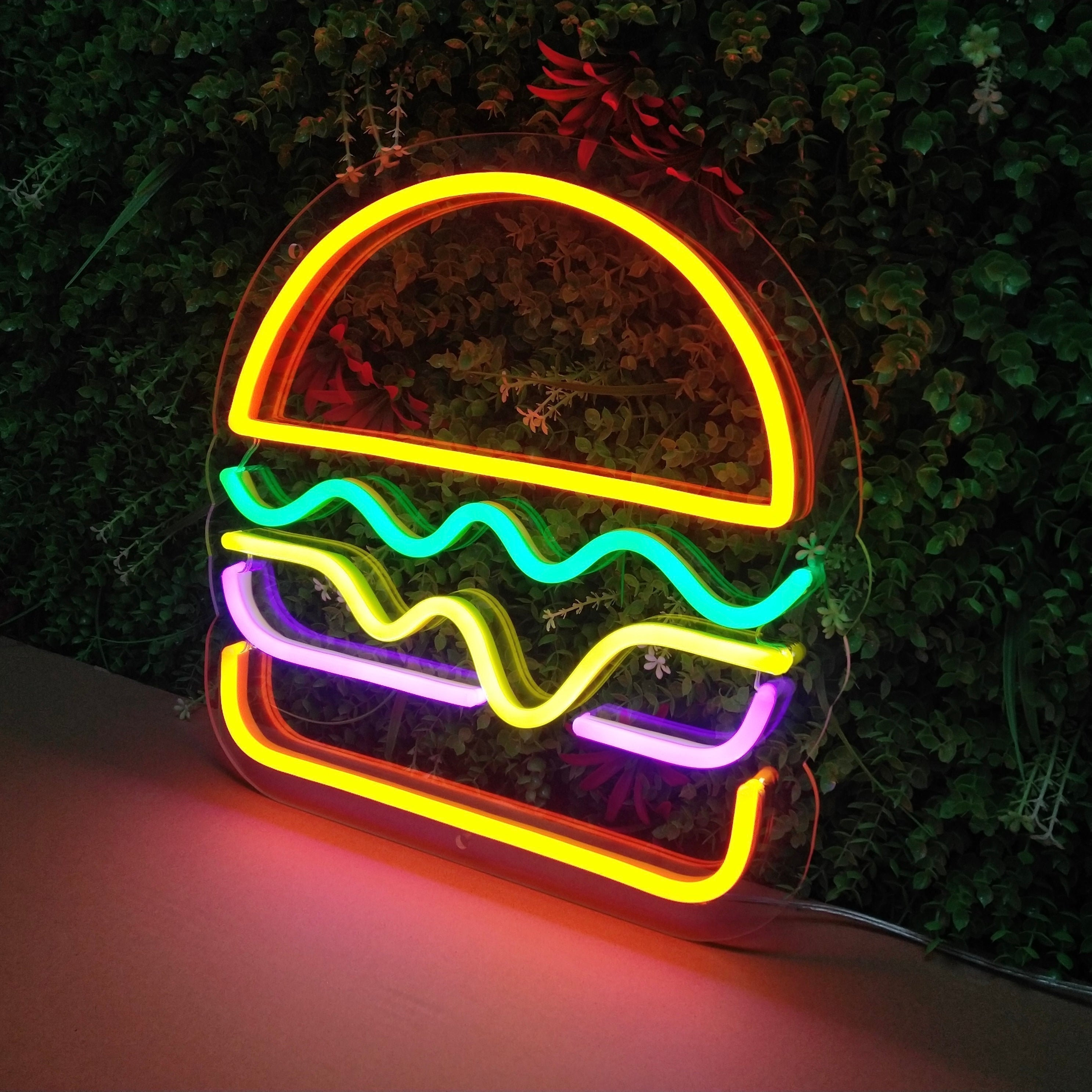 Neonskilt for bar og restaurant