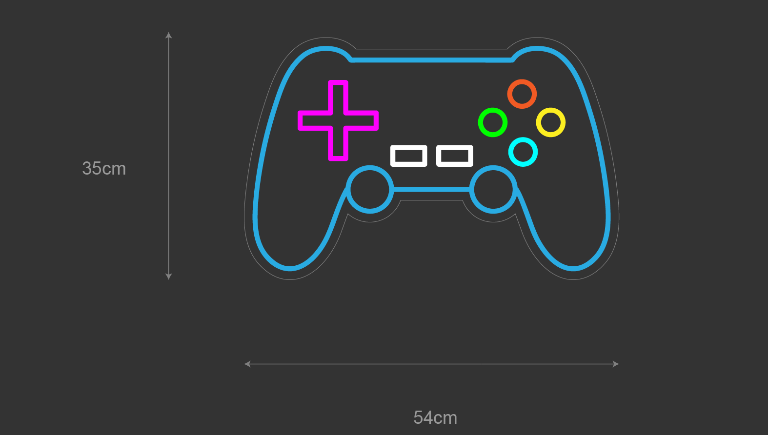 Ta spillopplevelsen til nye høyder med vårt 'gaming' led neonskilt. Perfekt for gamingrommet, dette skiltet i kongeblå eller flerfargete neonfarger, gir et moderne preg og skaper den ultimate gamingatmosfæren.