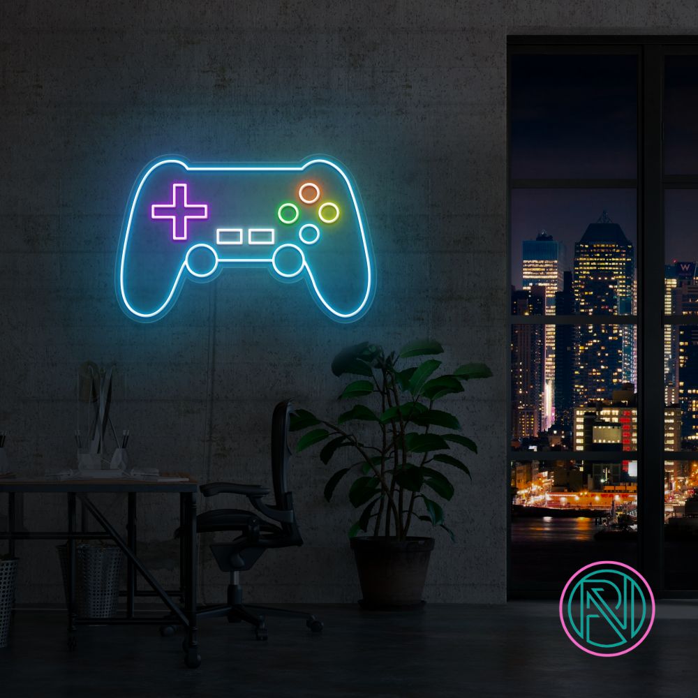 Ta spillopplevelsen til nye høyder med vårt 'gaming' led neonskilt. Perfekt for gamingrommet, dette skiltet i kongeblå eller flerfargete neonfarger, gir et moderne preg og skaper den ultimate gamingatmosfæren.
