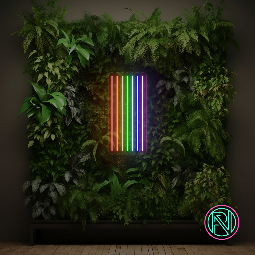 "Rainbow stripe" Led Neonskilt -