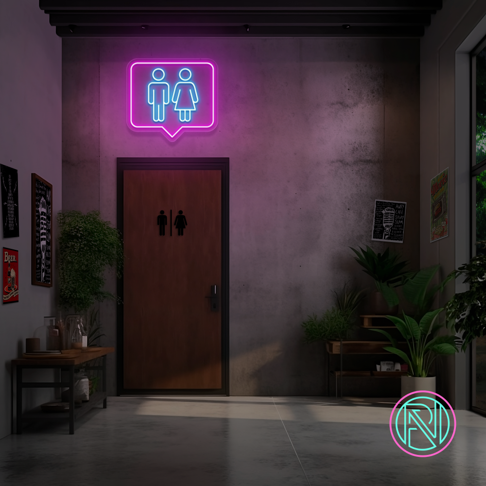 "WC Emoji" Led Neonskilt -