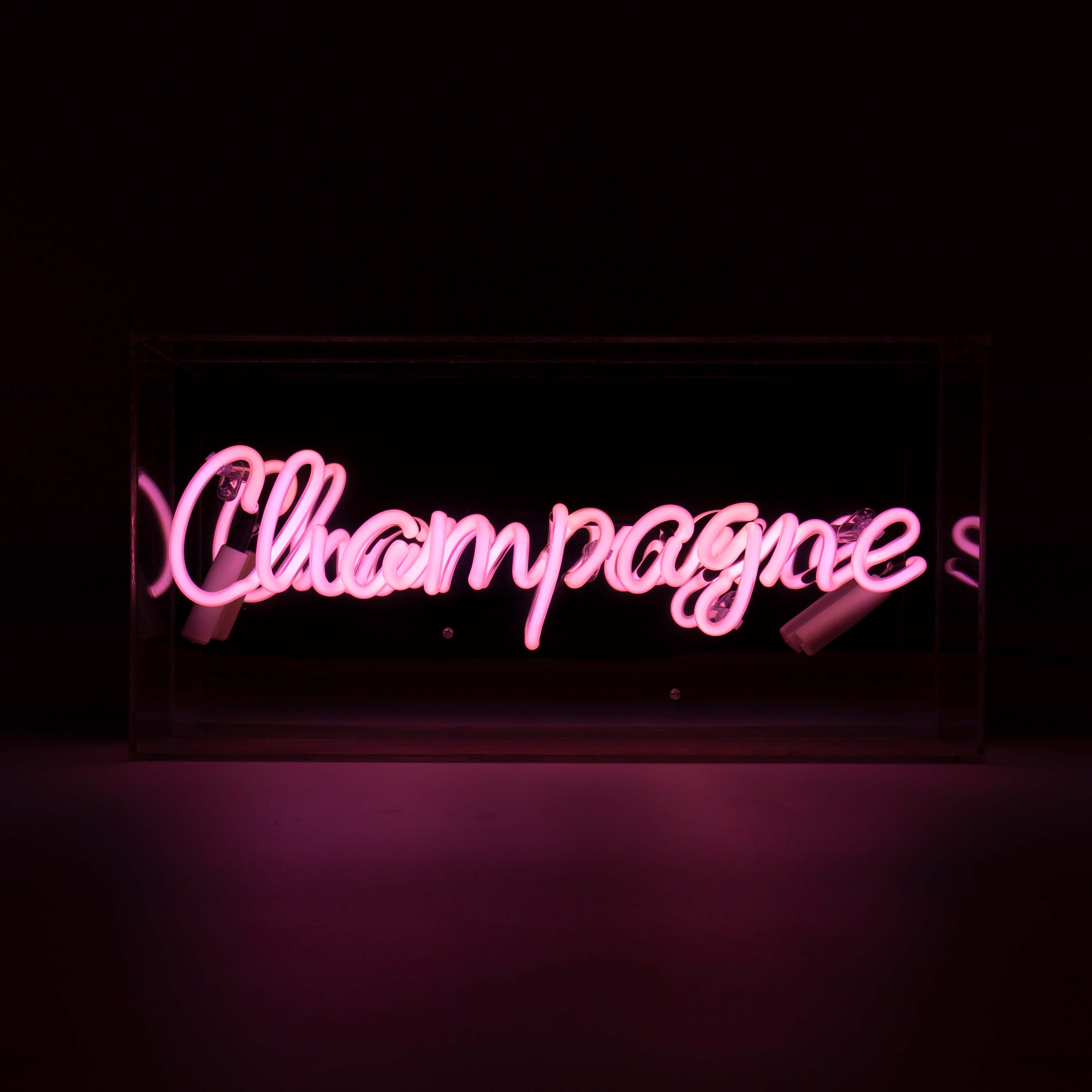 Neon “Champagne” Akrylboks