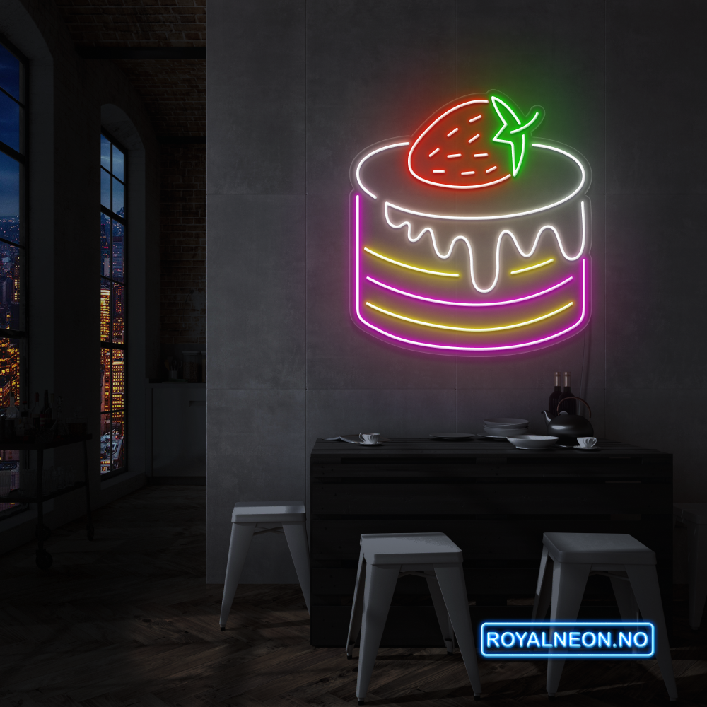 "Cake" LED NEONSKILT.