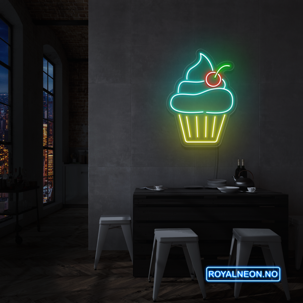 "Cupcake" LED NEONSKILT.