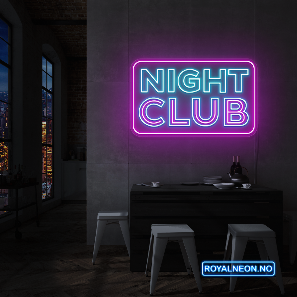 (NIGHT CLUB) LED NEONSKILT.