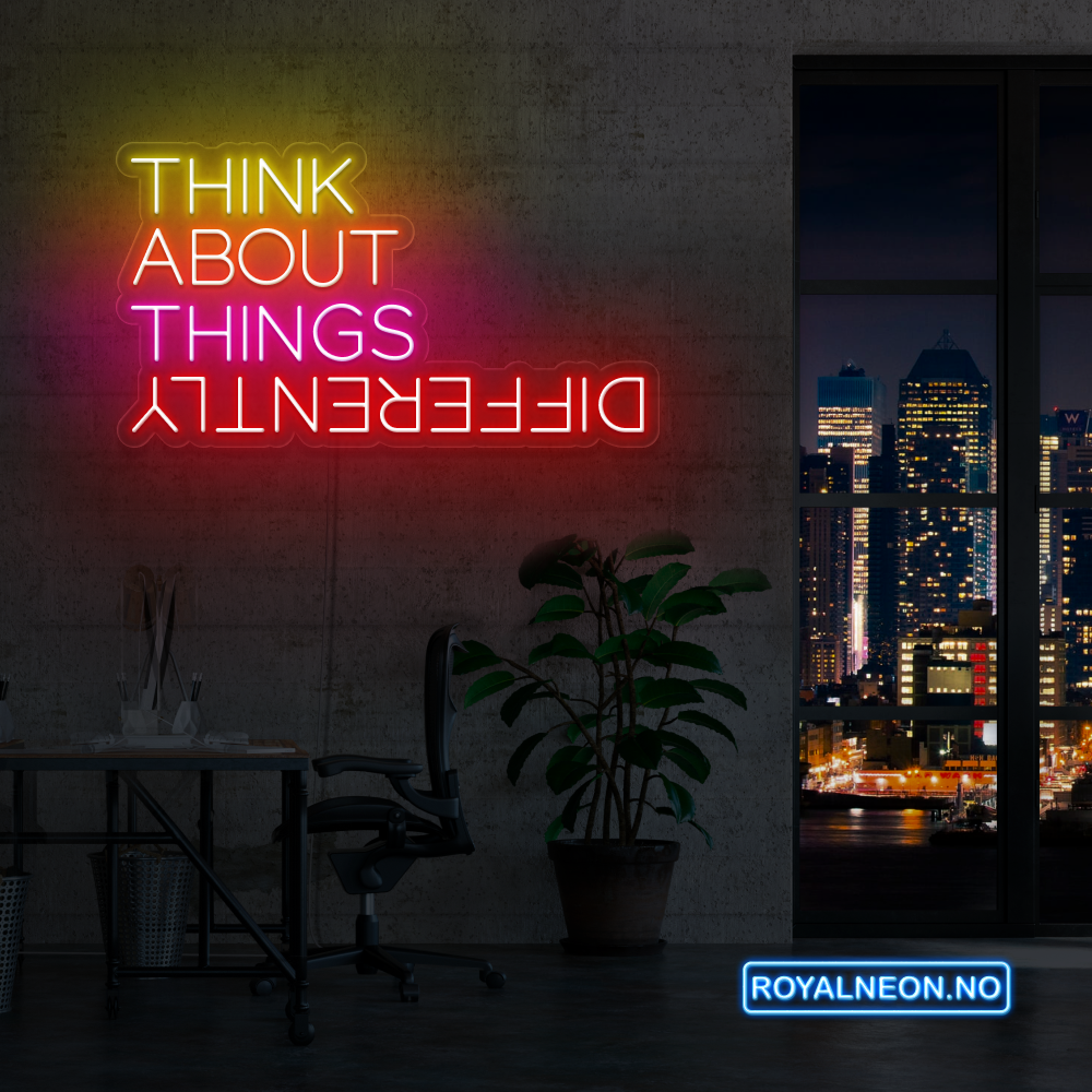 "THINK ABOUT THINGS" LED NEONSKILT.