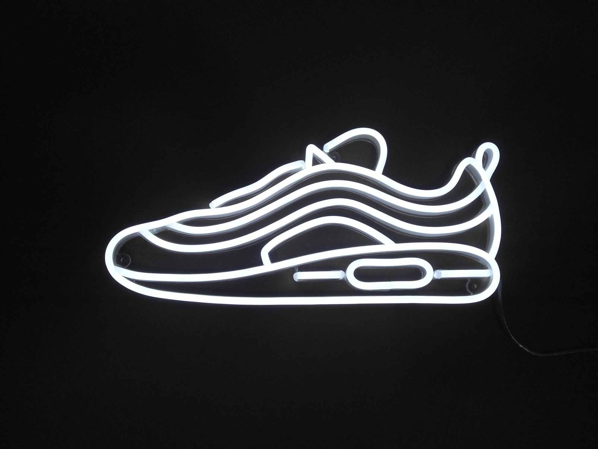"Sneaker" LED NEONSKILT. Cool white
