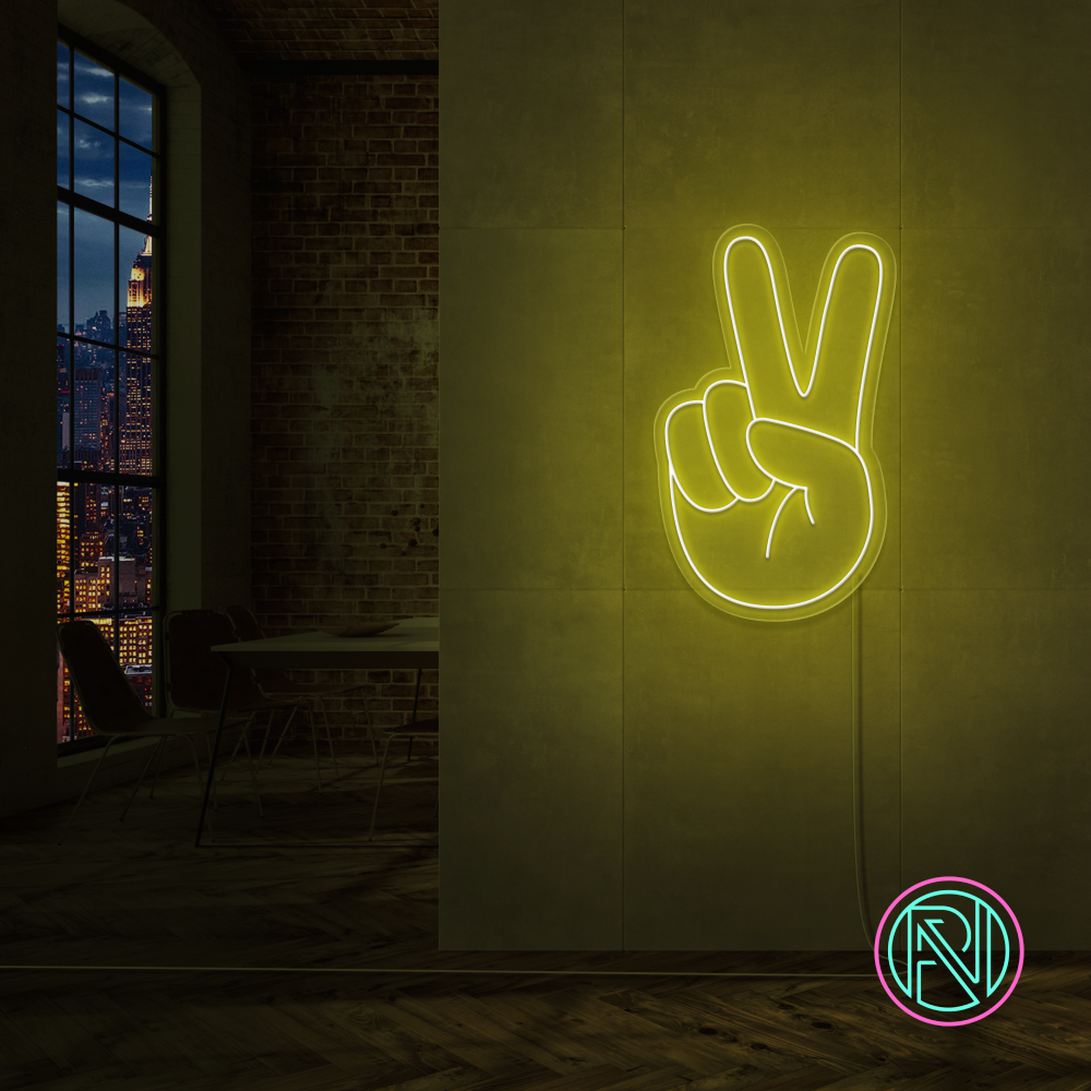 "Peace" Led neonskilt.