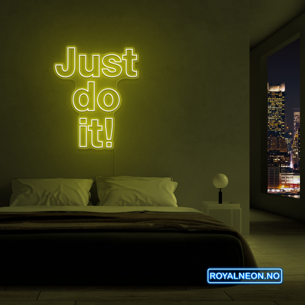 "Just do it!" LED NEONSKILT.