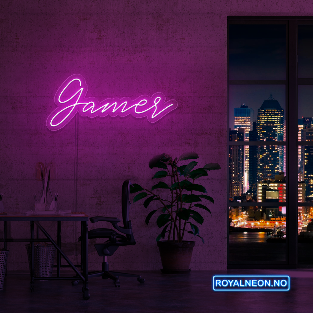 "Gamer" Led Neonskilt.