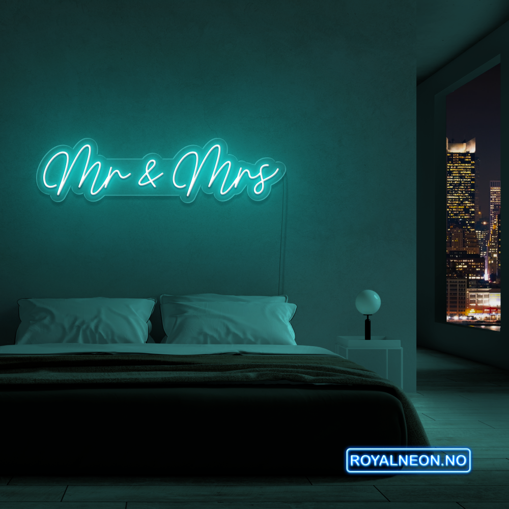 "Mr & Mrs" LED NEONSKILT.