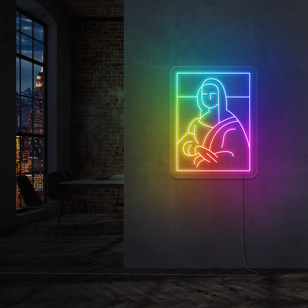 "Mona Lisa" RGB. Led Neonskilt.