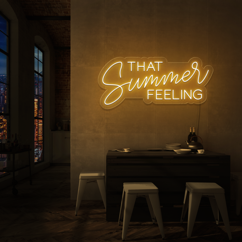 "THAT Summer FEELING" Led neonskilt.