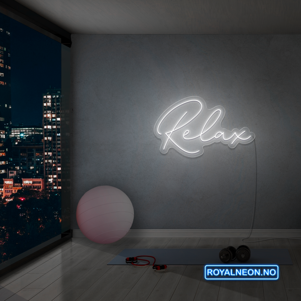 "Relax" Led Neonskilt.