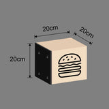 "LYSBOKS" Burger ikon - Velg din størrelse