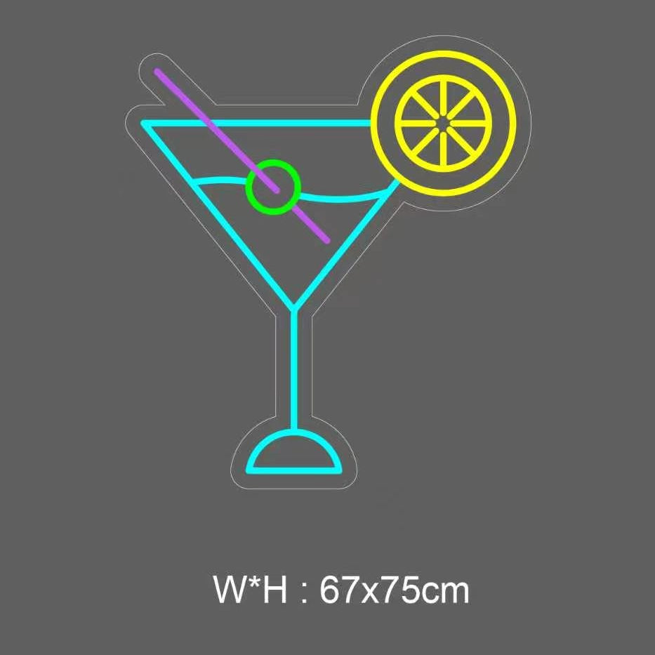 «Martini drink» LED NEONSKILT. Bestilling