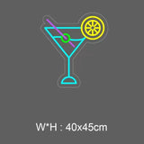 «Martini drink» LED NEONSKILT. Bestilling