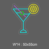 «Martini drink» LED NEONSKILT. Bestilling