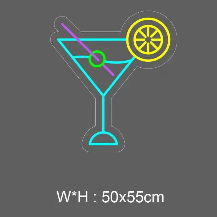 «Martini drink» LED NEONSKILT. Bestilling