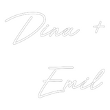 Custom Neon: Dina +
Emil