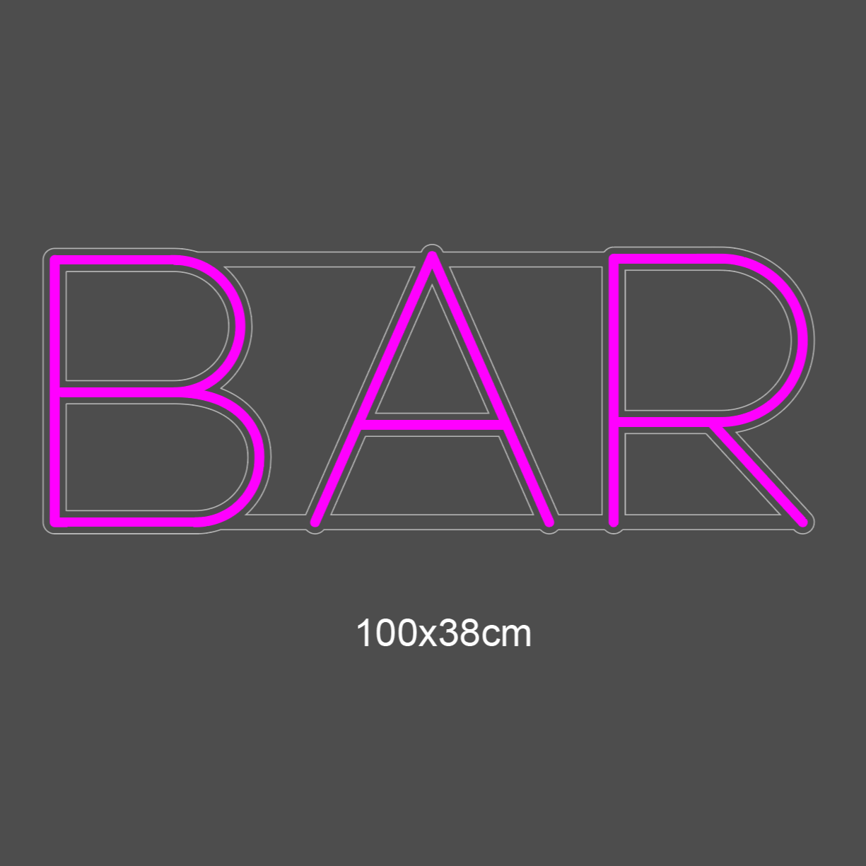 "BAR" LED NEONSKILT, Vanntett iP65