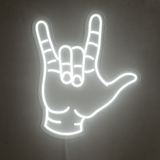 "Love Hand" LED NEONSKILT.
