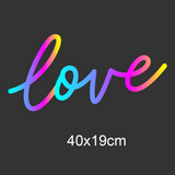 Love led neonskilt, perfekt for å lyse opp ditt hjem eller en spesiell begivenhet. Velg mellom et spekter av farger med vår RGB FLOW modell for å tilpasse utseendet og stemningen du ønsker med en fjernkontroll. Vår Acrylic modell kommer uten noen bakplate samt med enkel USB kobling.&nbsp;