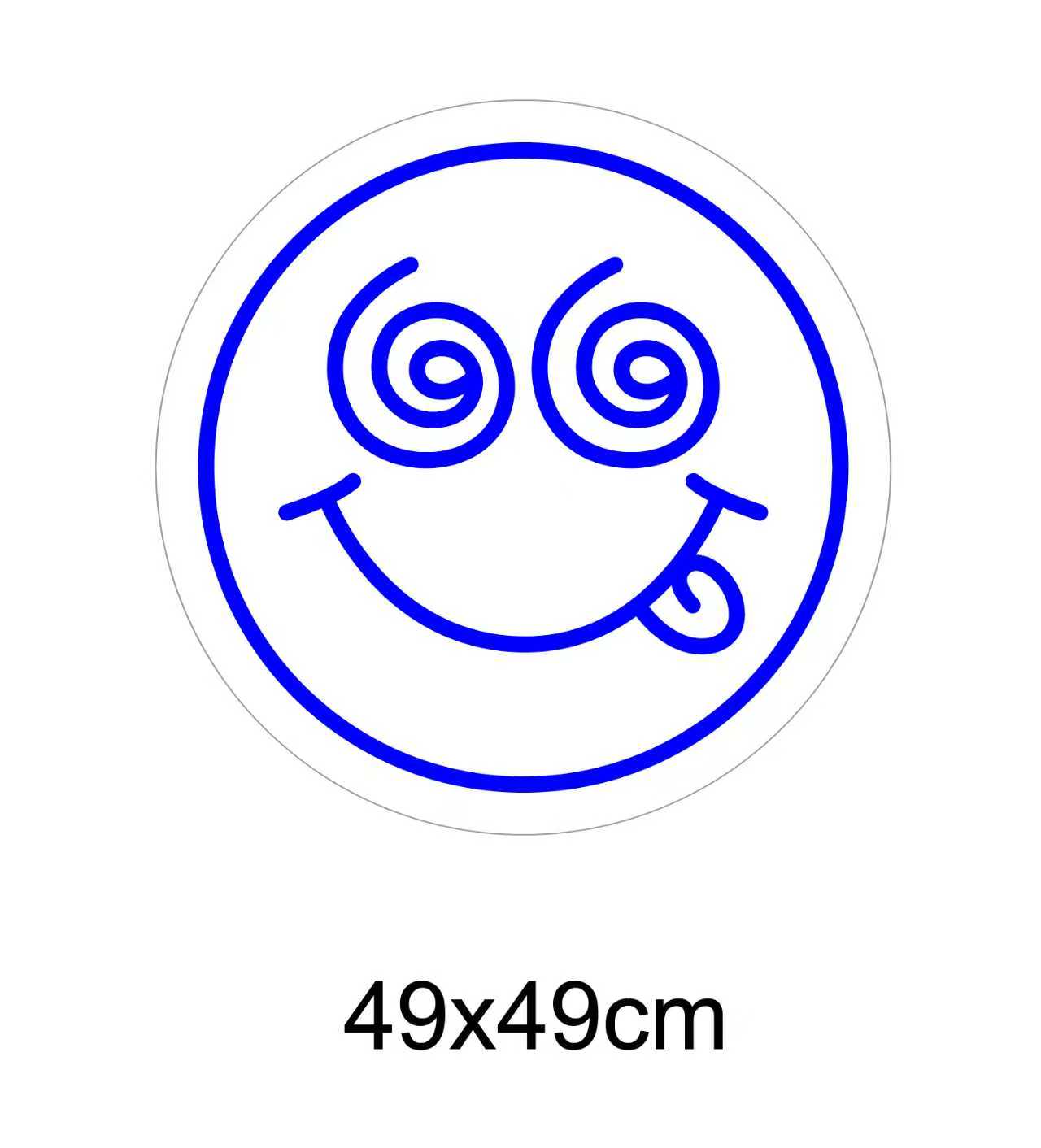 Skap en spennende stemning med vårt 'smily emoji face' led-neonskilt. Perfekt for å legge til et lekent og dristig preg på ethvert rom, dette neonskiltet kombinerer morsom design med levende lys for å skape en unik og fengende atmosfære. Velg din favorittfarge og gi rommet et snev av galskap.