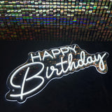 "HAPPY Birthday" Led Neonskilt. Tilbud!