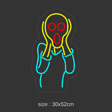 "Skriet" Led Neonskilt