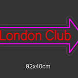 "London Club" Led Neonskilt.