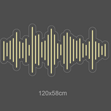 "Lydbølge" Led neonskilt