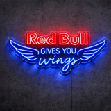 "Red Bull gives you wings" Led Neonskilt
