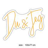 "Du & Jeg" Led Neonskilt.