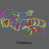 "Astronaut" LED NEONSKILT.