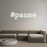 Custom Neon: #pause