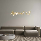 Custom Neon: Aperol <3