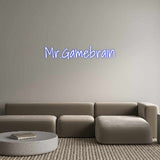 Custom Neon: Mr.Gamebrain
