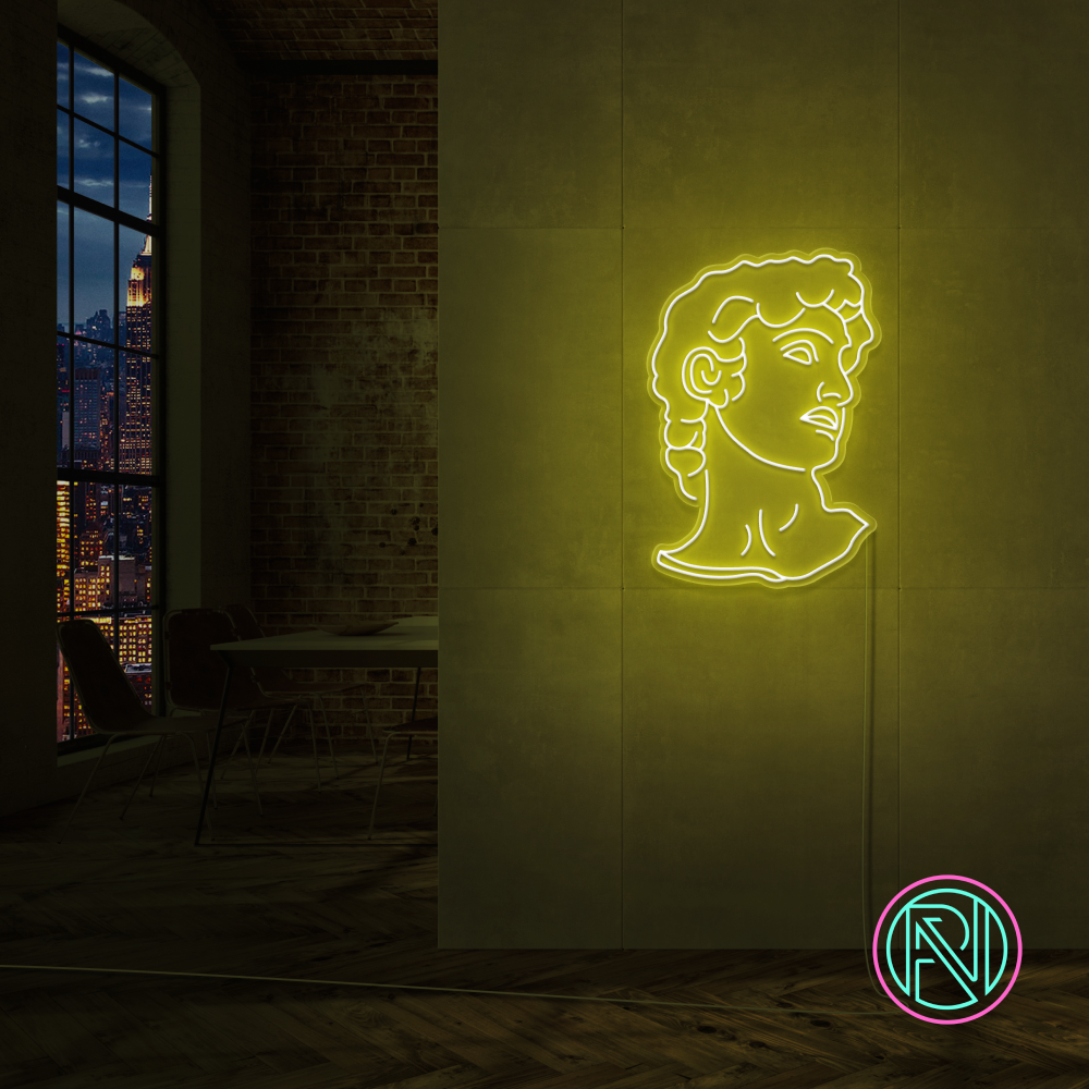 "David" LED NEONSKILT