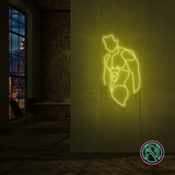 "Torso" LED NEONSKILT. Warm white