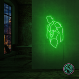 "Torso" LED NEONSKILT. Warm white