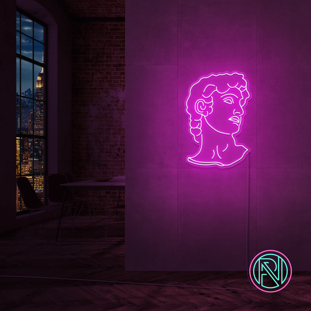 "David" LED NEONSKILT