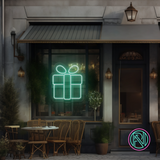 "Julegave" Led neonskilt.