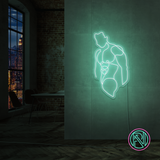 "Torso" LED NEONSKILT. Warm white