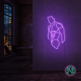 "Torso" LED NEONSKILT. Warm white