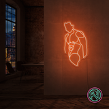 "Torso" LED NEONSKILT. Warm white