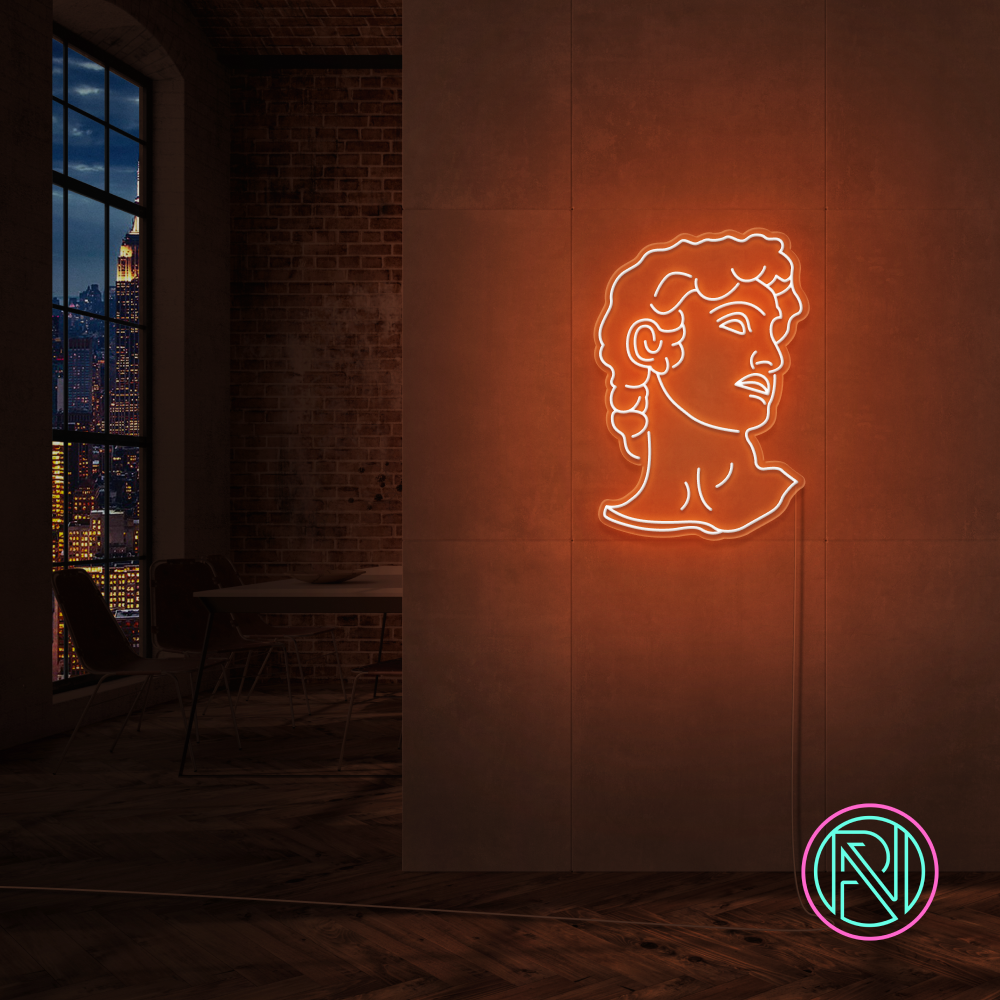 "David" LED NEONSKILT