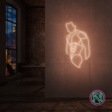 "Torso" LED NEONSKILT. Warm white