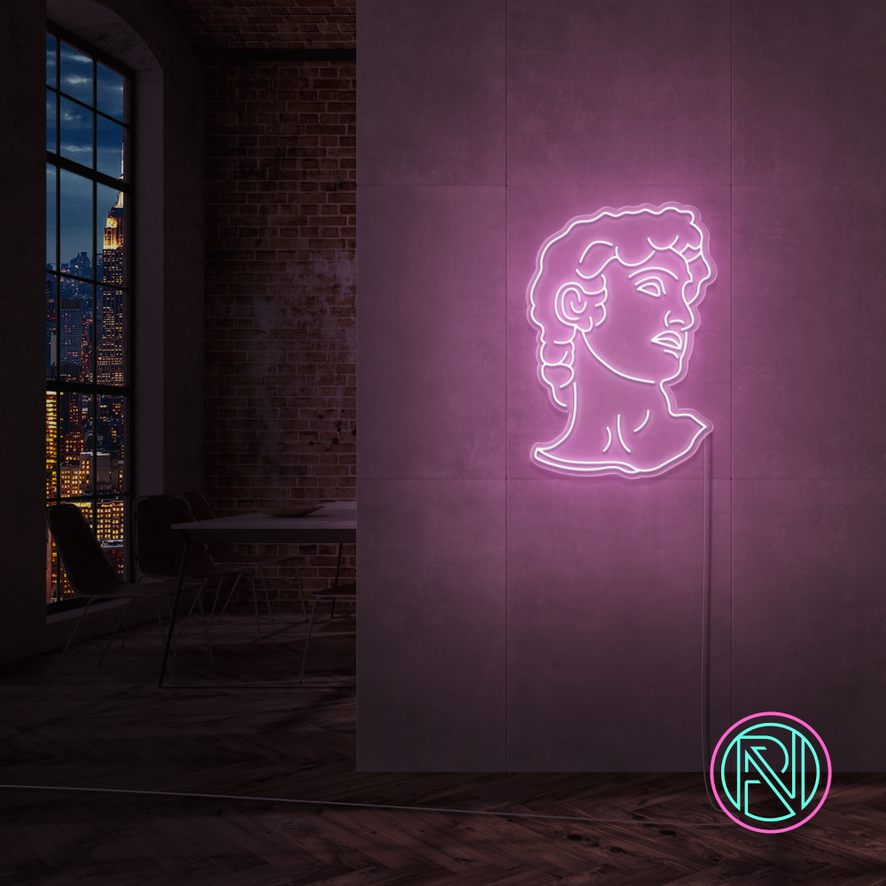 "David" LED NEONSKILT