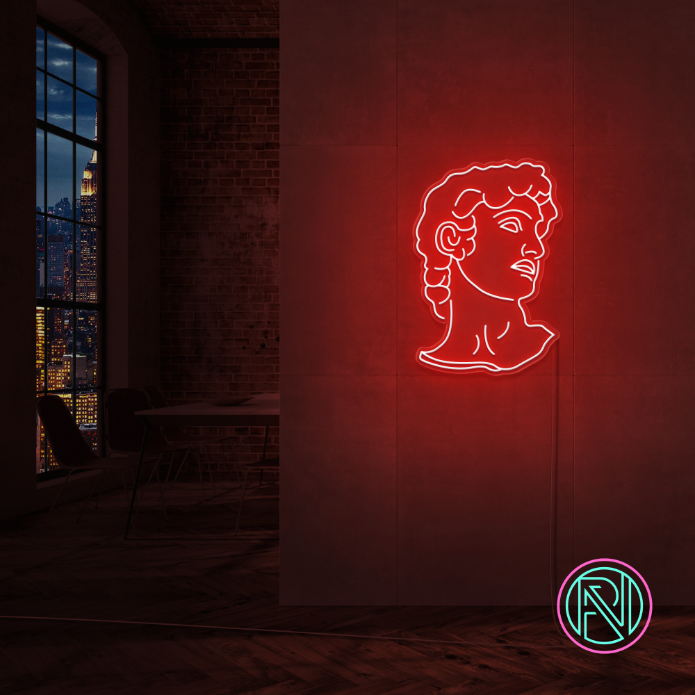 "David" LED NEONSKILT